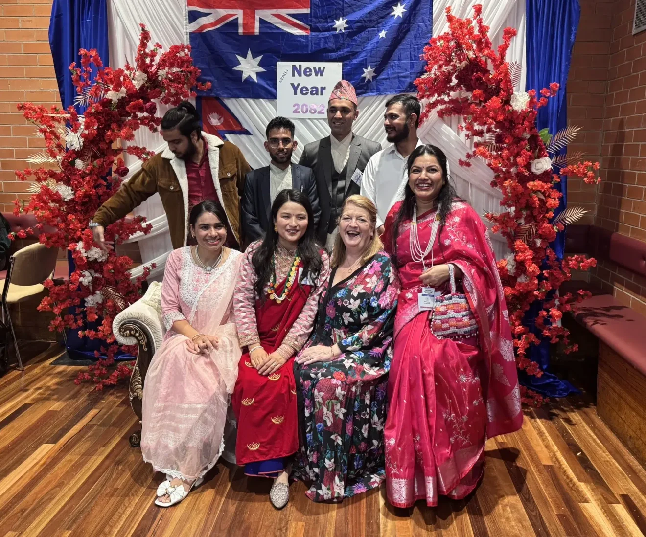 Celebration of New Year 2080 in Australia with friends.
